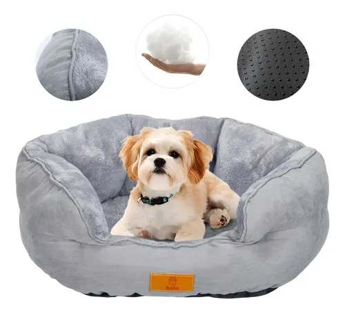 Cama Antiestrés Para Perro Gato Con Cojín Reversible 60x53cm