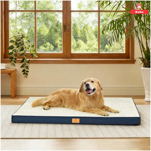 Cama Antiestrés Extra Grande Para Mascota Perros Con Colchón Ortopédico
