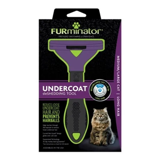 Cepillo Para Gatos Furminator Pelo Largo Talla Grande