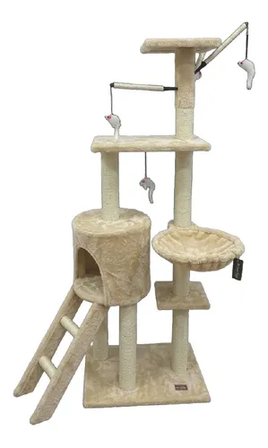 Rascador Árbol Para Gatos 5 Niveles 138cm Hamaca+juguetes