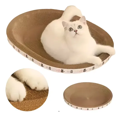 Rascador para Gatos Codystore en Cartón Corrugado Café Modelo Rascador Gato