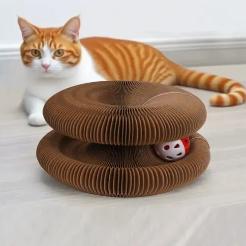 Rascador Coco Gato Juguete Interactivo Plegable Con Bola 1folvirex